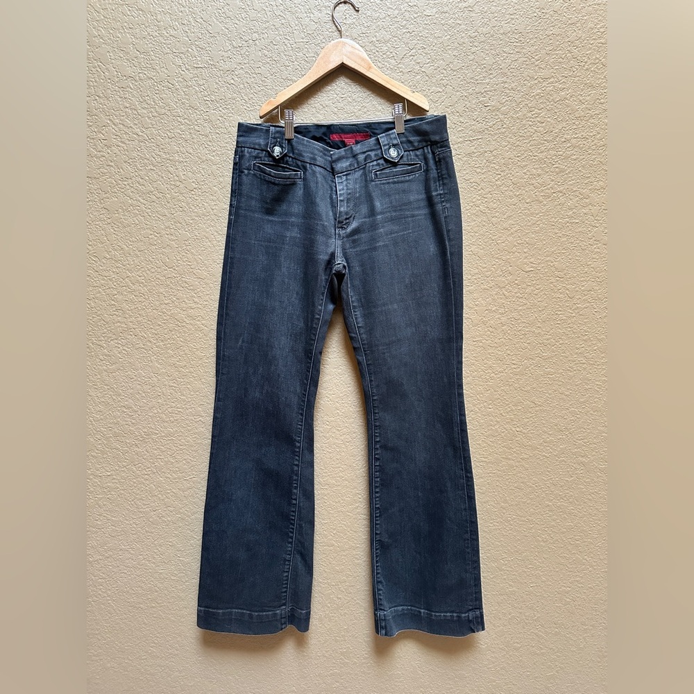 Banana Republic Charcoal Wide Leg Jeans